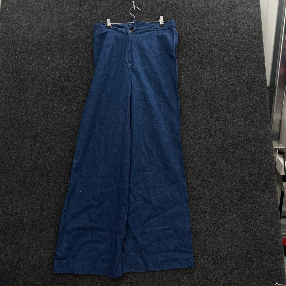 Vintage 70s Koret City Blues High Waisted Wide Leg Denim Pants Dark Wash